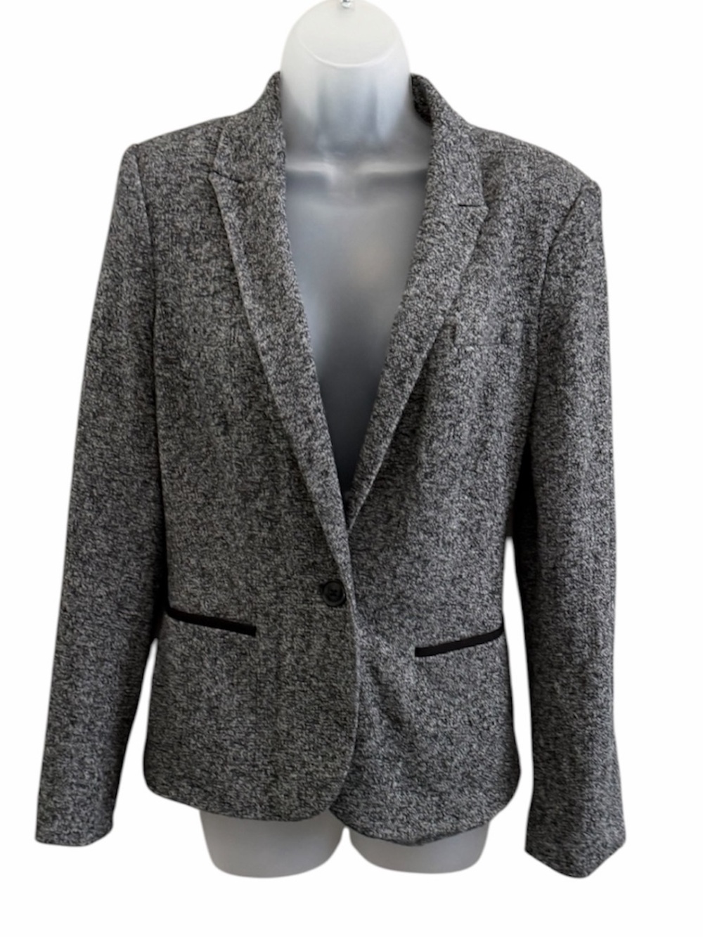 Tommy Hilfiger Single-Button Knit Blazer